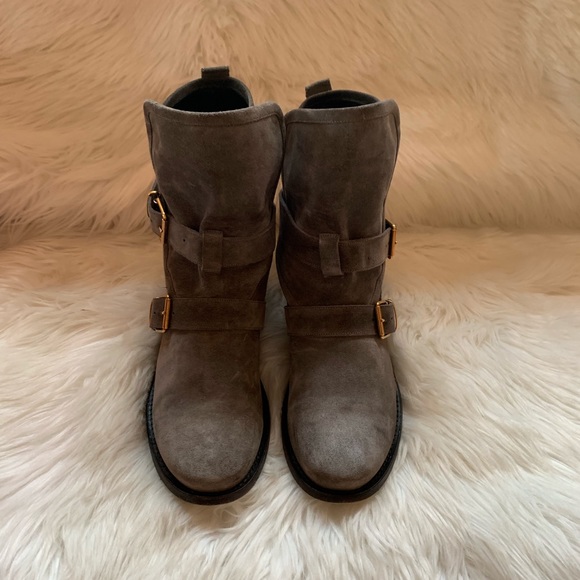 Authentic Burberry Worcester Belt Suede Boots - Picture 5 of 14